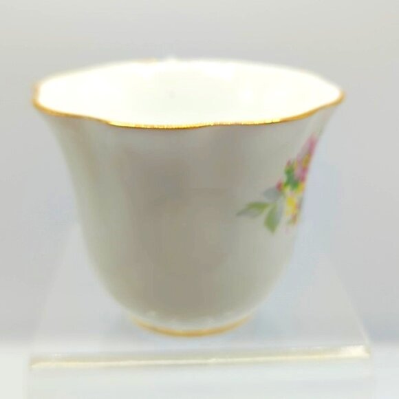 Clare Teacup & Saucer Fine Bone China Made in England Floral Gold Trim - Picture 7 of 10
